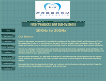Tablet Screenshot of freedommicrowave.com